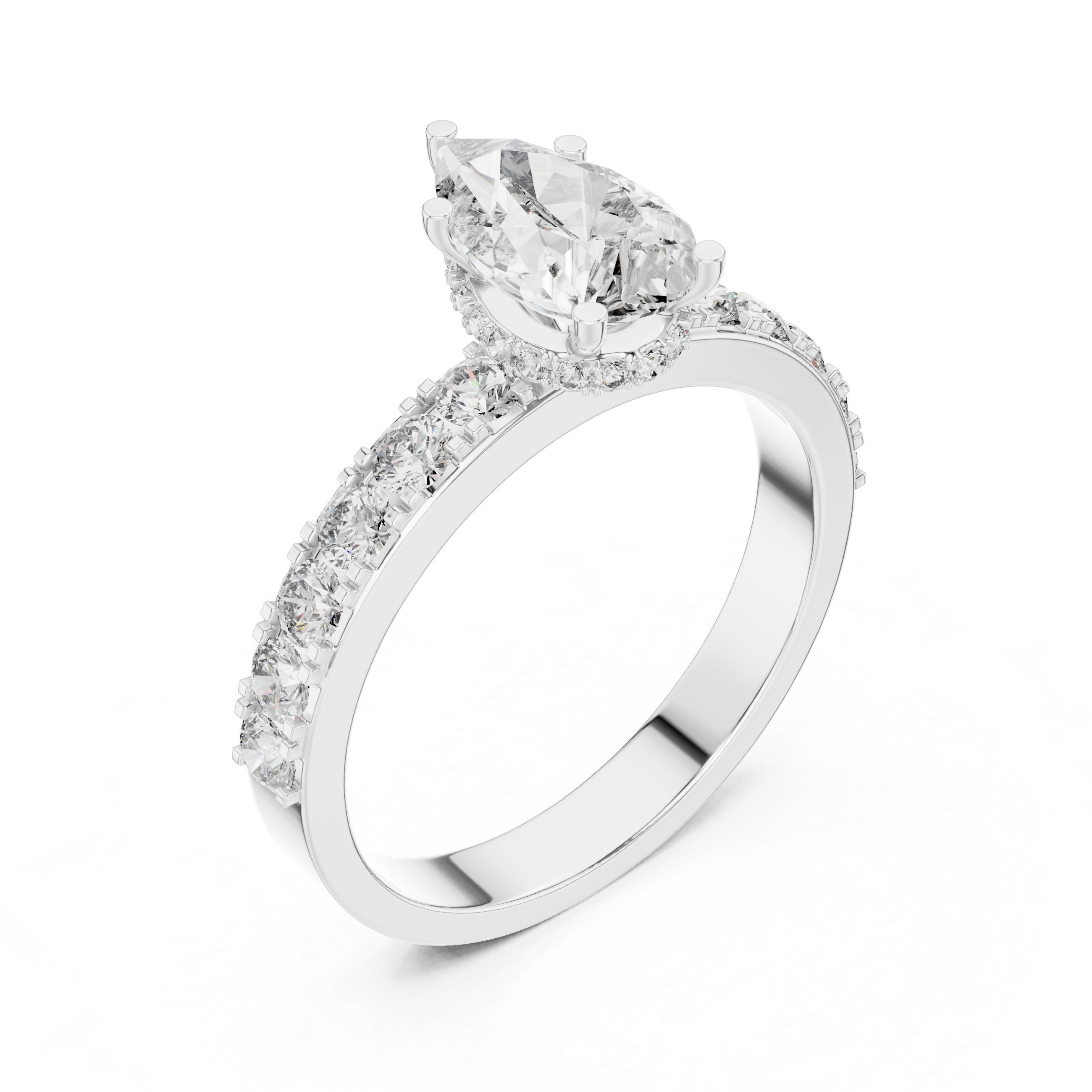 Beautiful Solitaire Ring with Dazzling Diamond Centerpiece