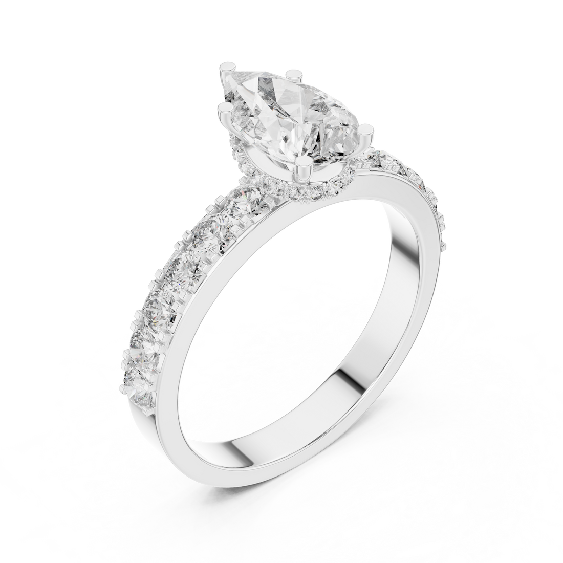 Beautiful Solitaire Ring with Dazzling Diamond Centerpiece