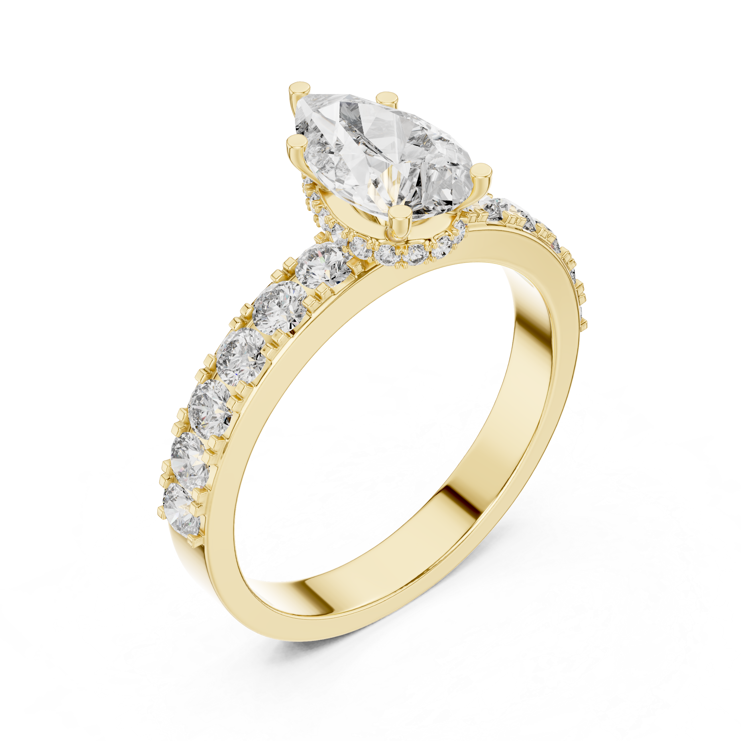 Beautiful Solitaire Ring with Dazzling Diamond Centerpiece