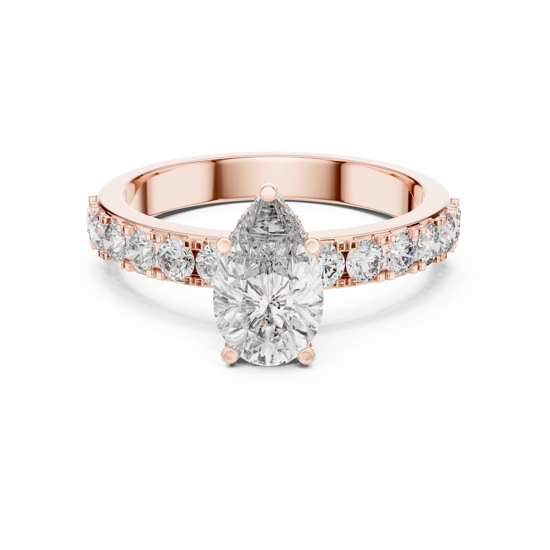 Beautiful Solitaire Ring with Dazzling Diamond Centerpiece
