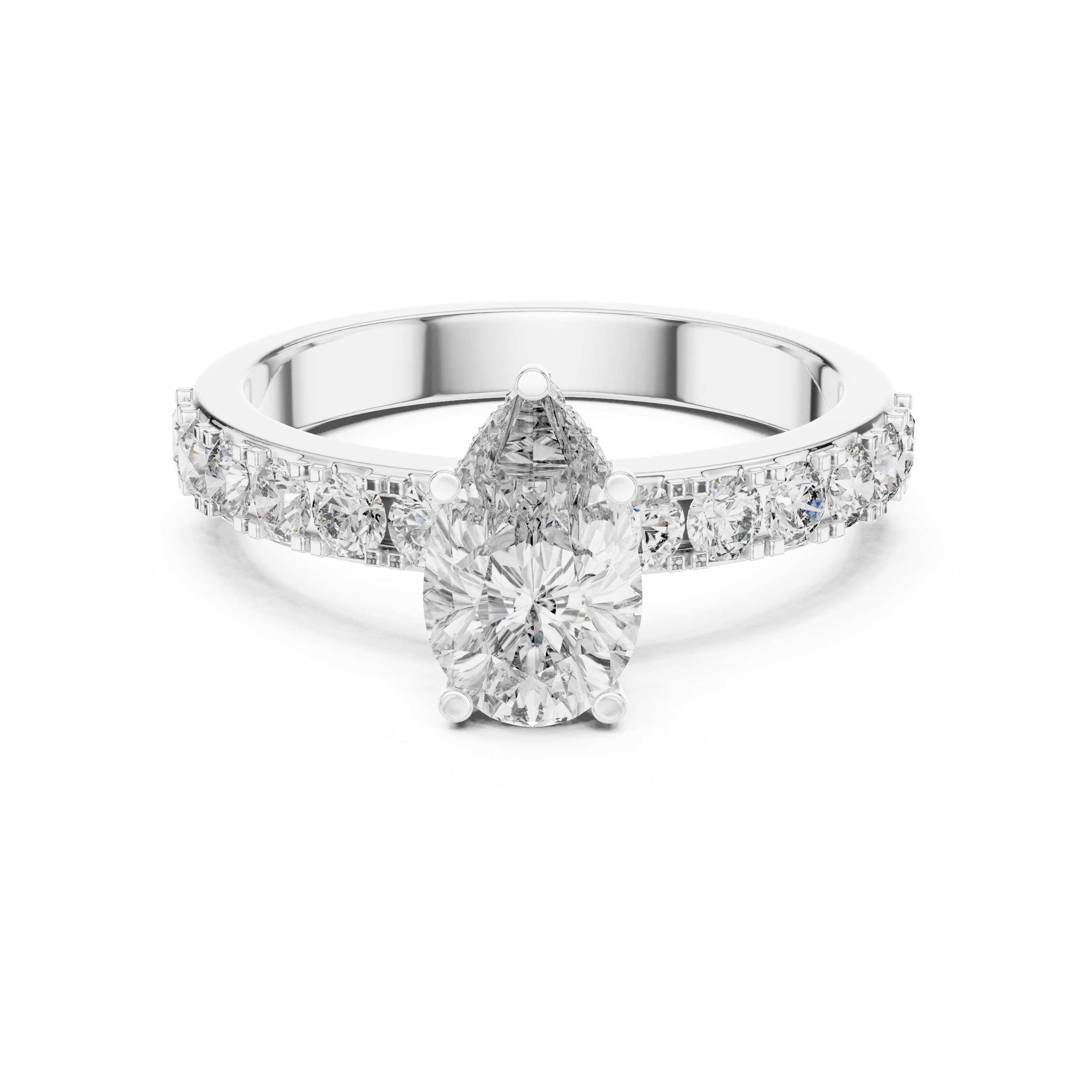 Beautiful Solitaire Ring with Dazzling Diamond Centerpiece