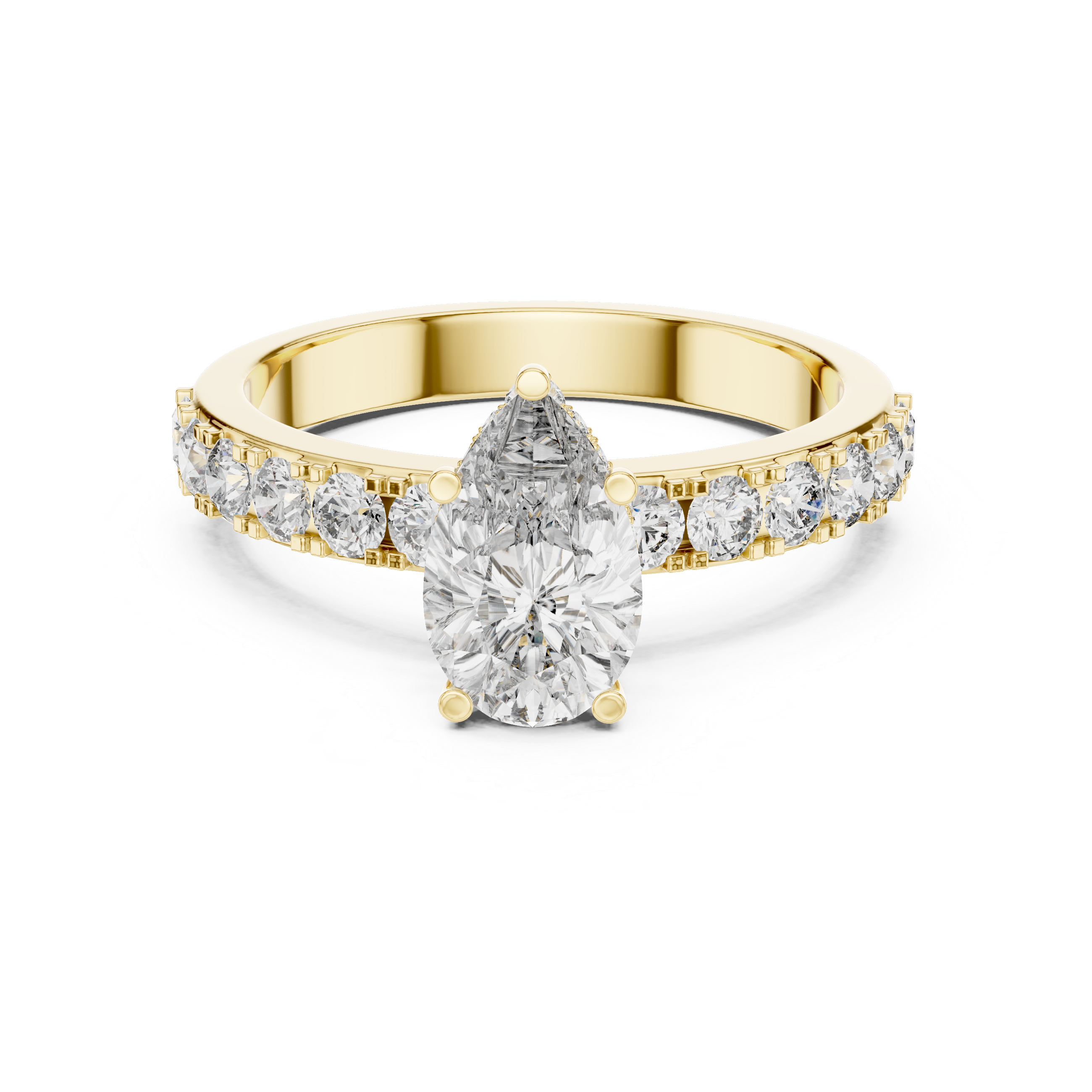 Beautiful Solitaire Ring with Dazzling Diamond Centerpiece
