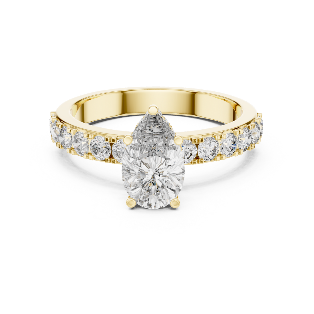Beautiful Solitaire Ring with Dazzling Diamond Centerpiece