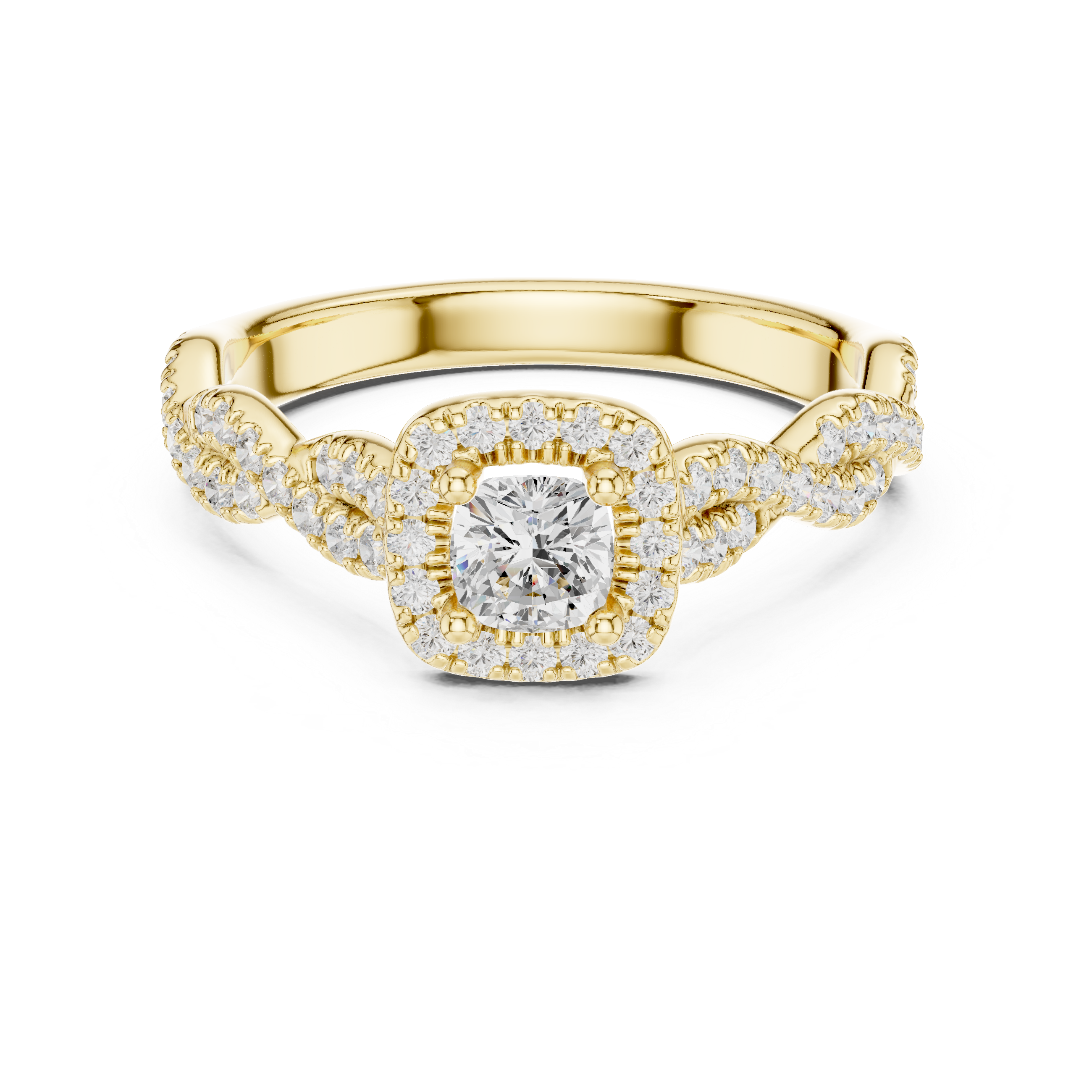 Chic Infinity Engagement Ring with Elegant Twisted Design