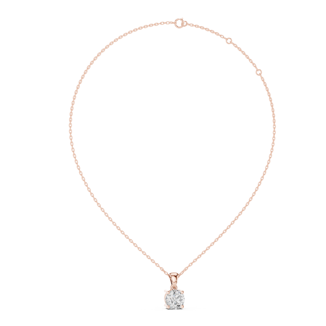 Daily Wear Solitaire Diamond Pendant | Minimal Necklace