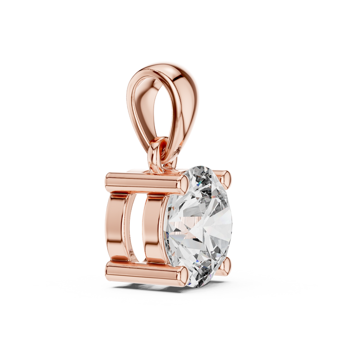 Daily Wear Solitaire Diamond Pendant | Minimal Necklace