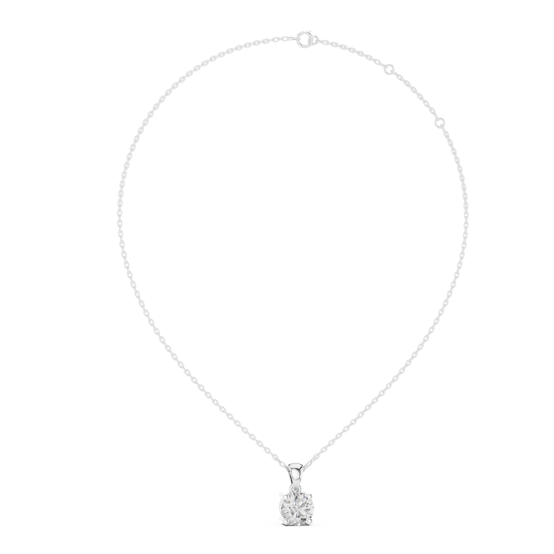 Daily Wear Solitaire Diamond Pendant | Minimal Necklace
