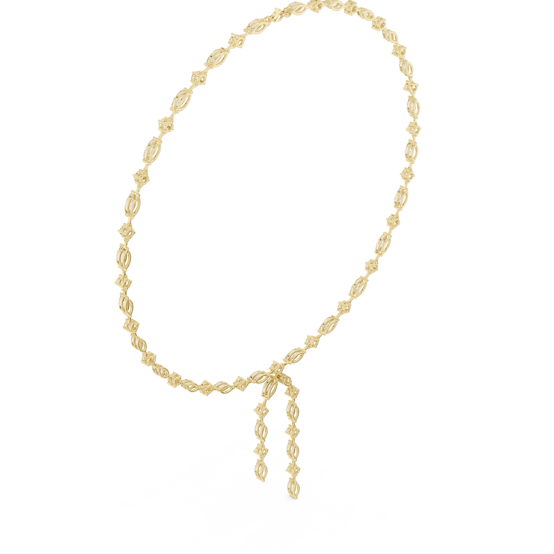Luxury Rose Gold Diamond Y Necklace for Women, Elegant Wedding Statement Jewelry, Designer Bridal Necklace Gift