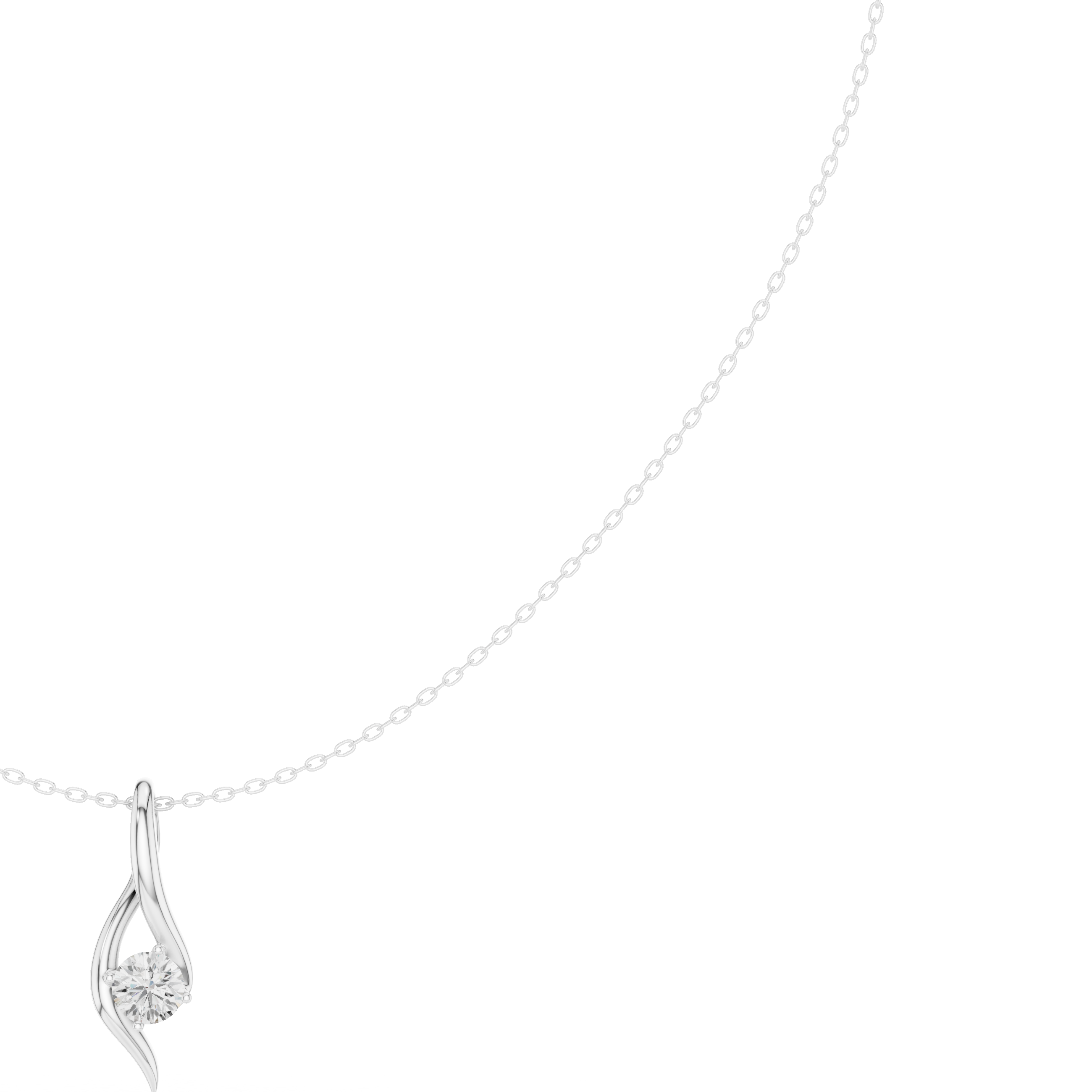 Minimalist Rose Gold Diamond Charm Necklace for Women, Elegant Leaf Motif Bridal Jewelry, Fine Necklace Gift