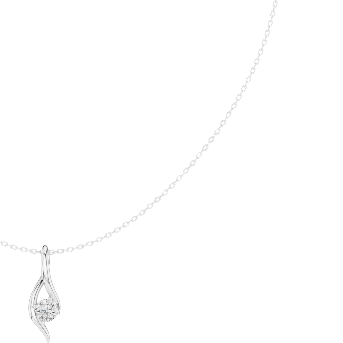 Minimalist Rose Gold Diamond Charm Necklace for Women, Elegant Leaf Motif Bridal Jewelry, Fine Necklace Gift