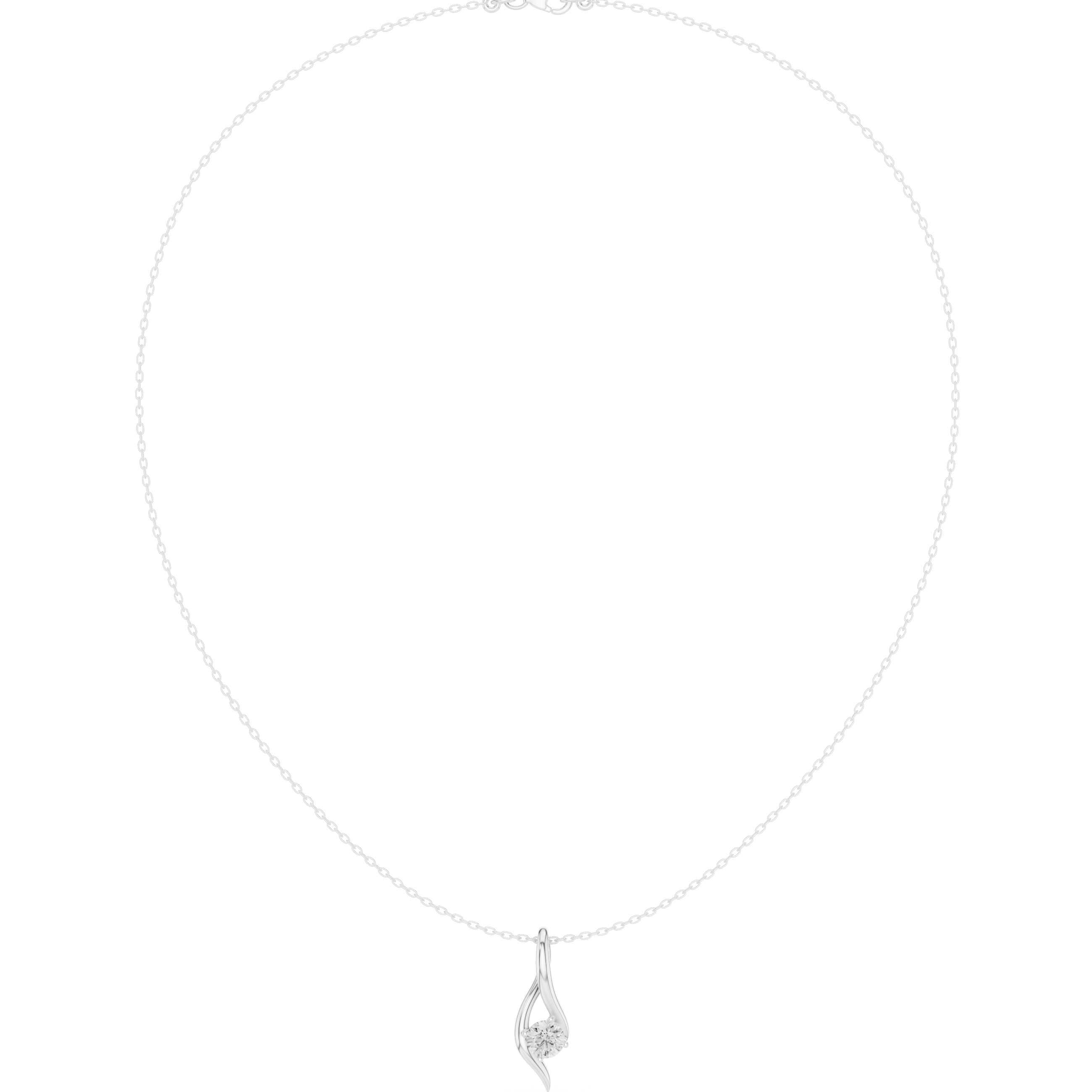 Minimalist Rose Gold Diamond Charm Necklace for Women, Elegant Leaf Motif Bridal Jewelry, Fine Necklace Gift