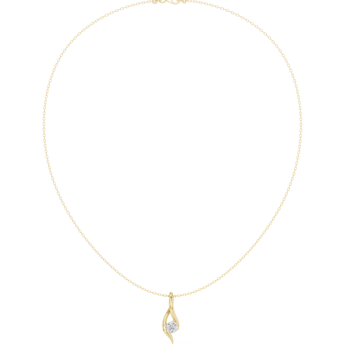 Minimalist Rose Gold Diamond Charm Necklace for Women, Elegant Leaf Motif Bridal Jewelry, Fine Necklace Gift