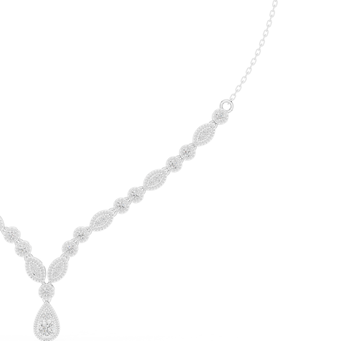Dainty Rose Gold Diamond Pendant Necklace with Minimal Charm Design Luxury Jewelry