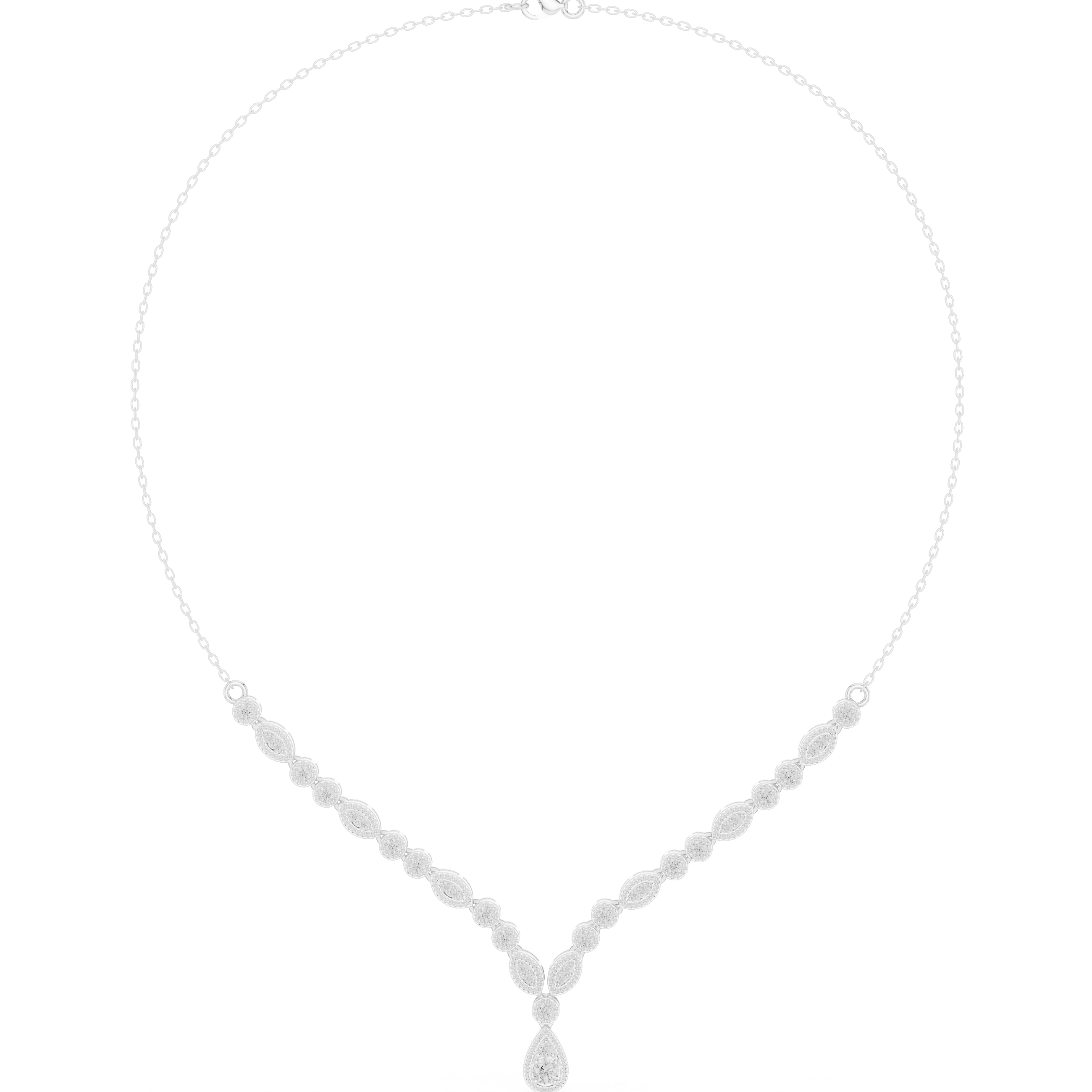 Dainty Rose Gold Diamond Pendant Necklace with Minimal Charm Design Luxury Jewelry