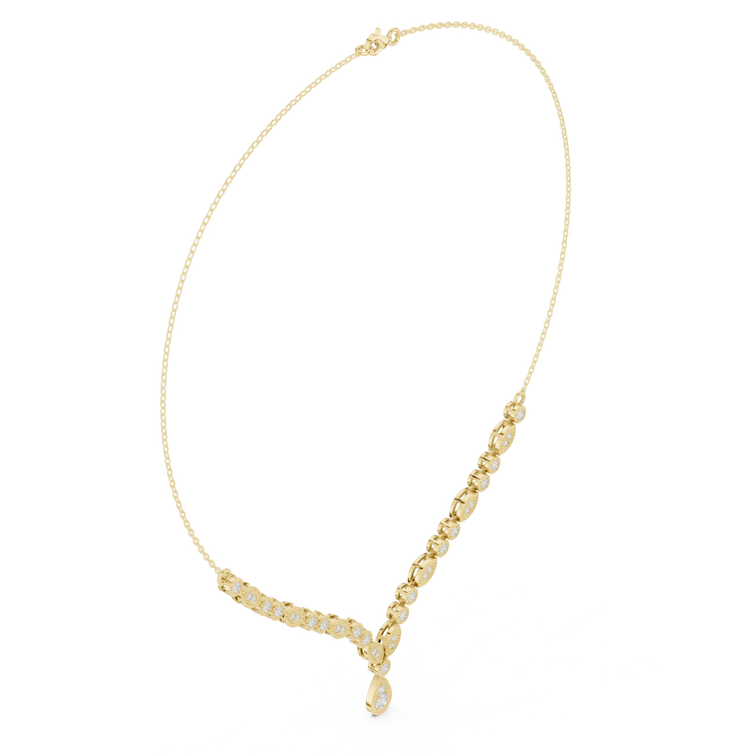 Dainty Rose Gold Diamond Pendant Necklace with Minimal Charm Design Luxury Jewelry