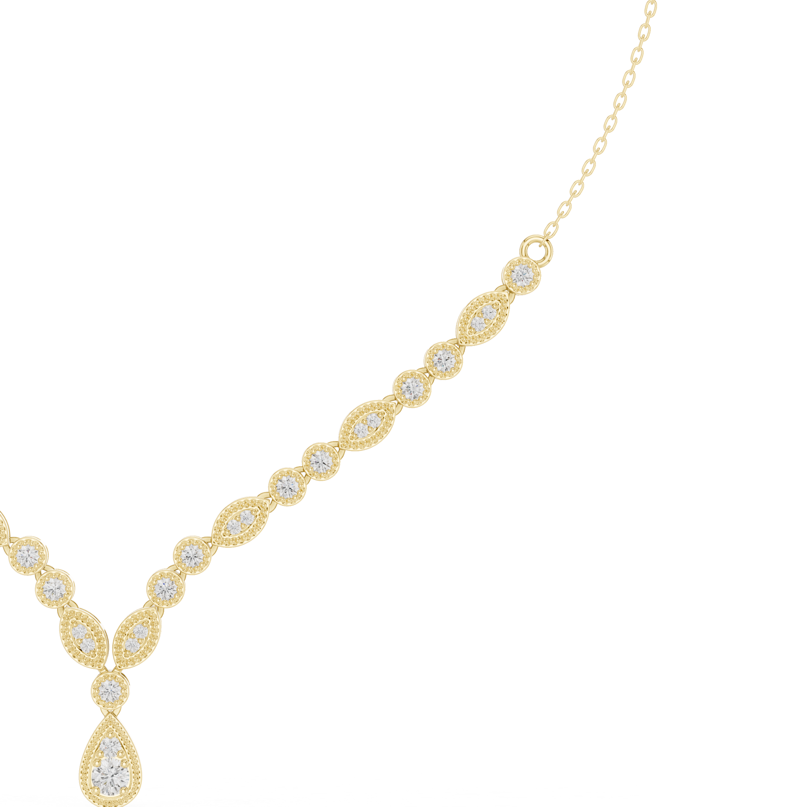 Dainty Rose Gold Diamond Pendant Necklace with Minimal Charm Design Luxury Jewelry