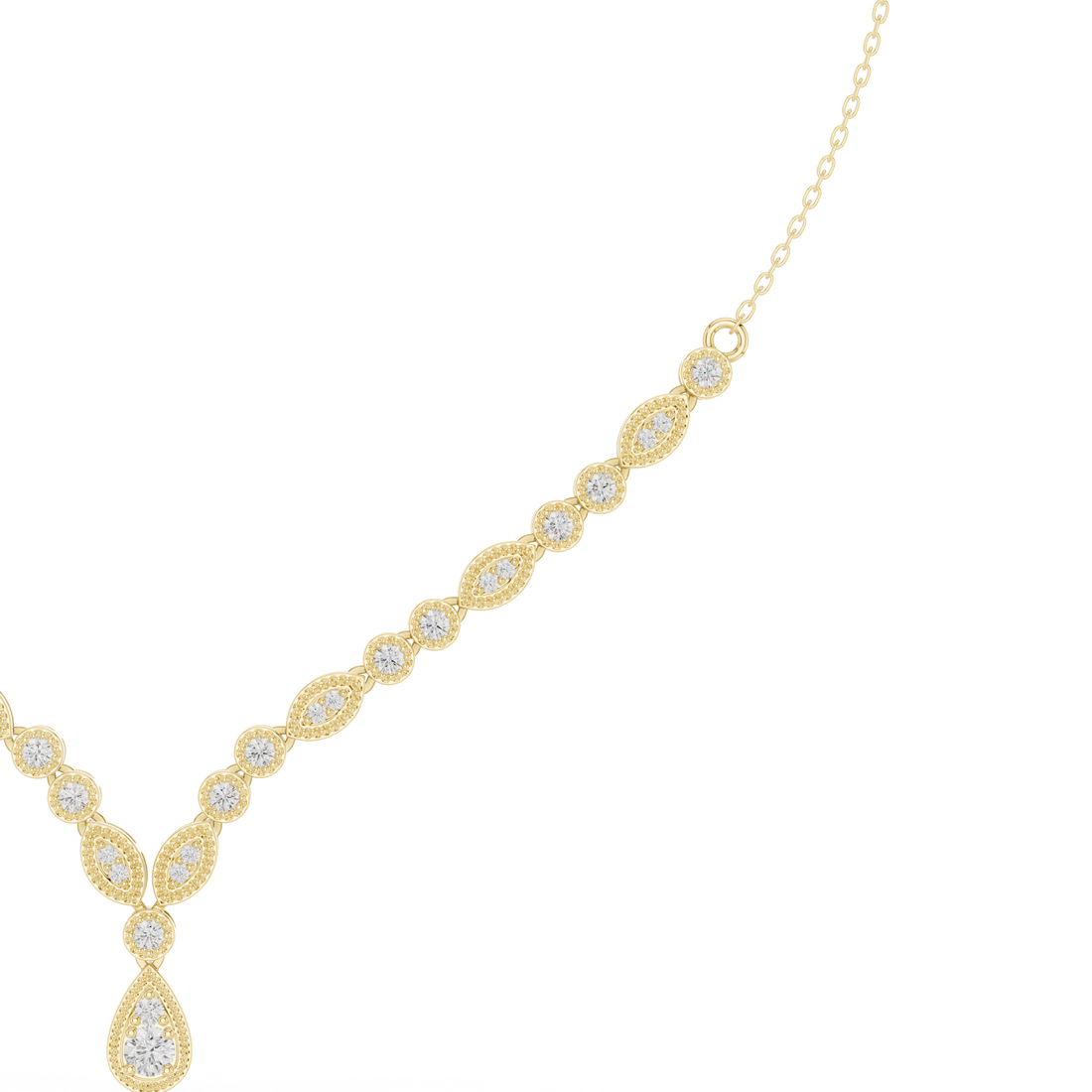 Dainty Rose Gold Diamond Pendant Necklace with Minimal Charm Design Luxury Jewelry