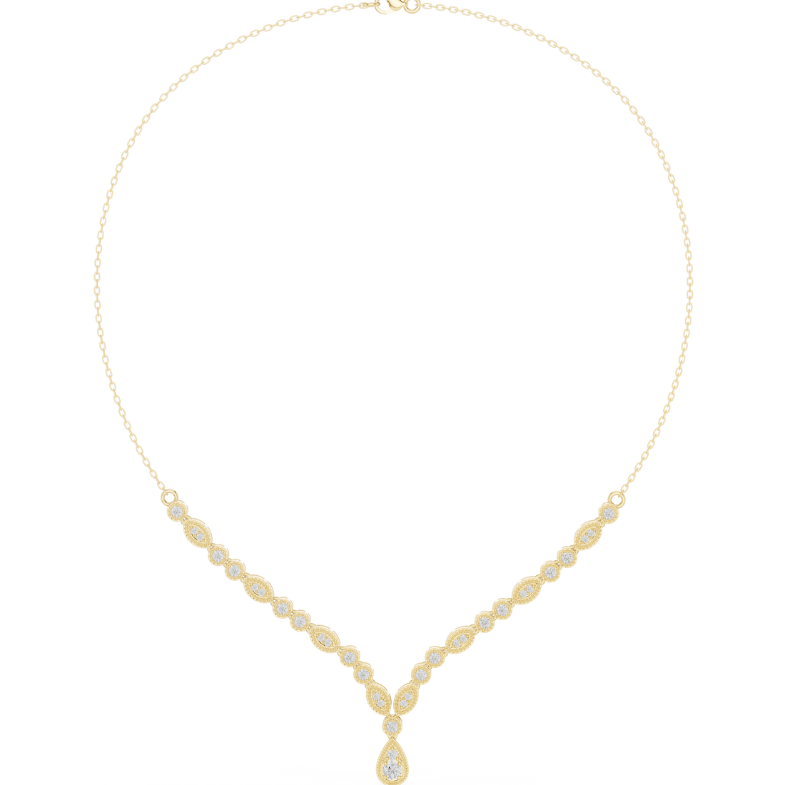 Dainty Rose Gold Diamond Pendant Necklace with Minimal Charm Design Luxury Jewelry