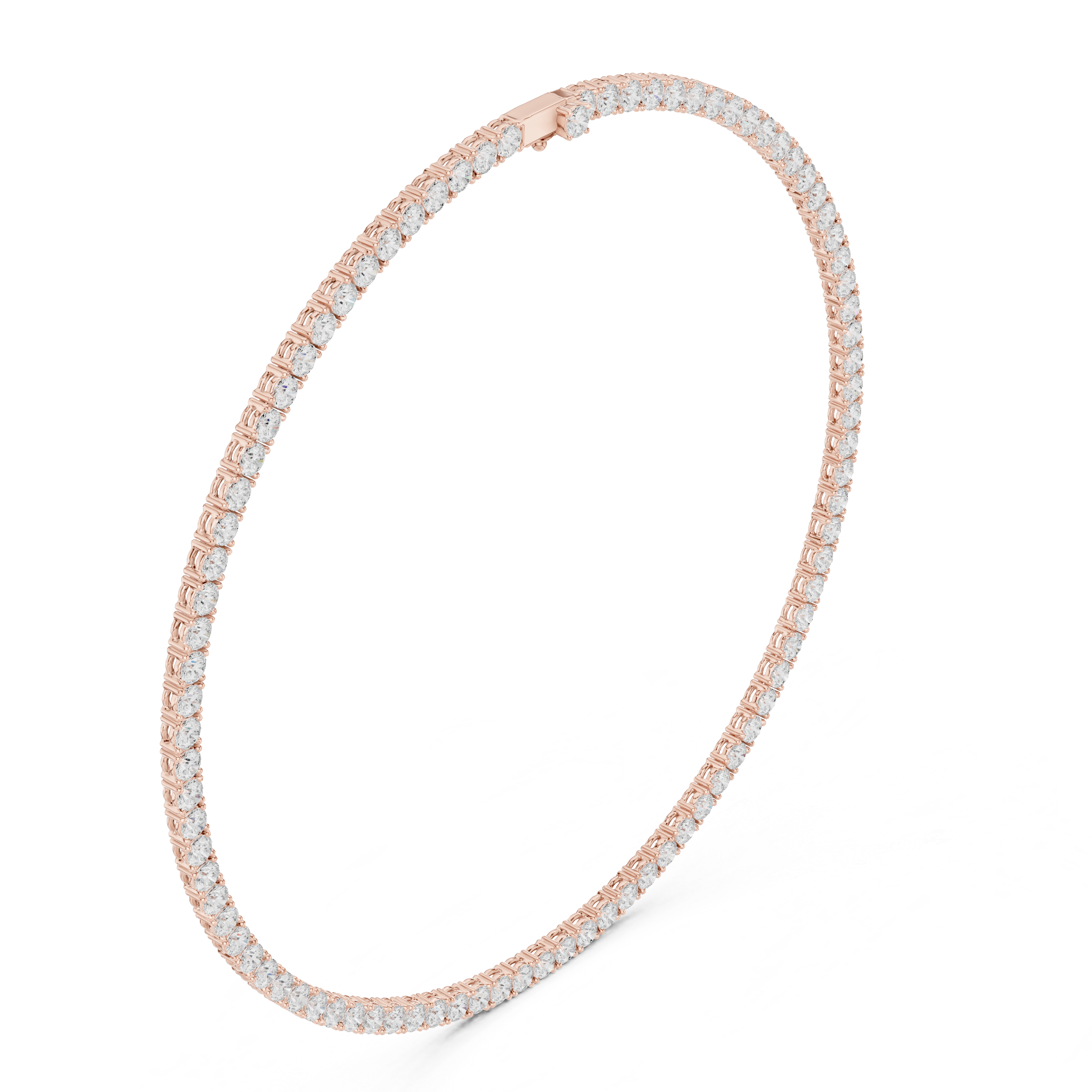 Women’s Luxury Diamond Tennis Necklace in White Gold Timeless Fine Jewelry Collection