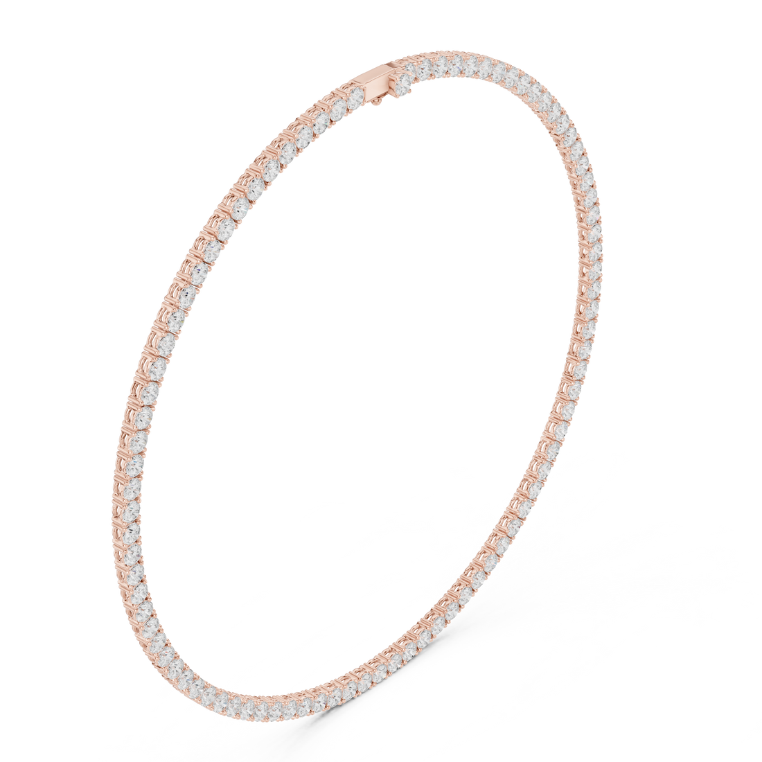 Women’s Luxury Diamond Tennis Necklace in White Gold Timeless Fine Jewelry Collection