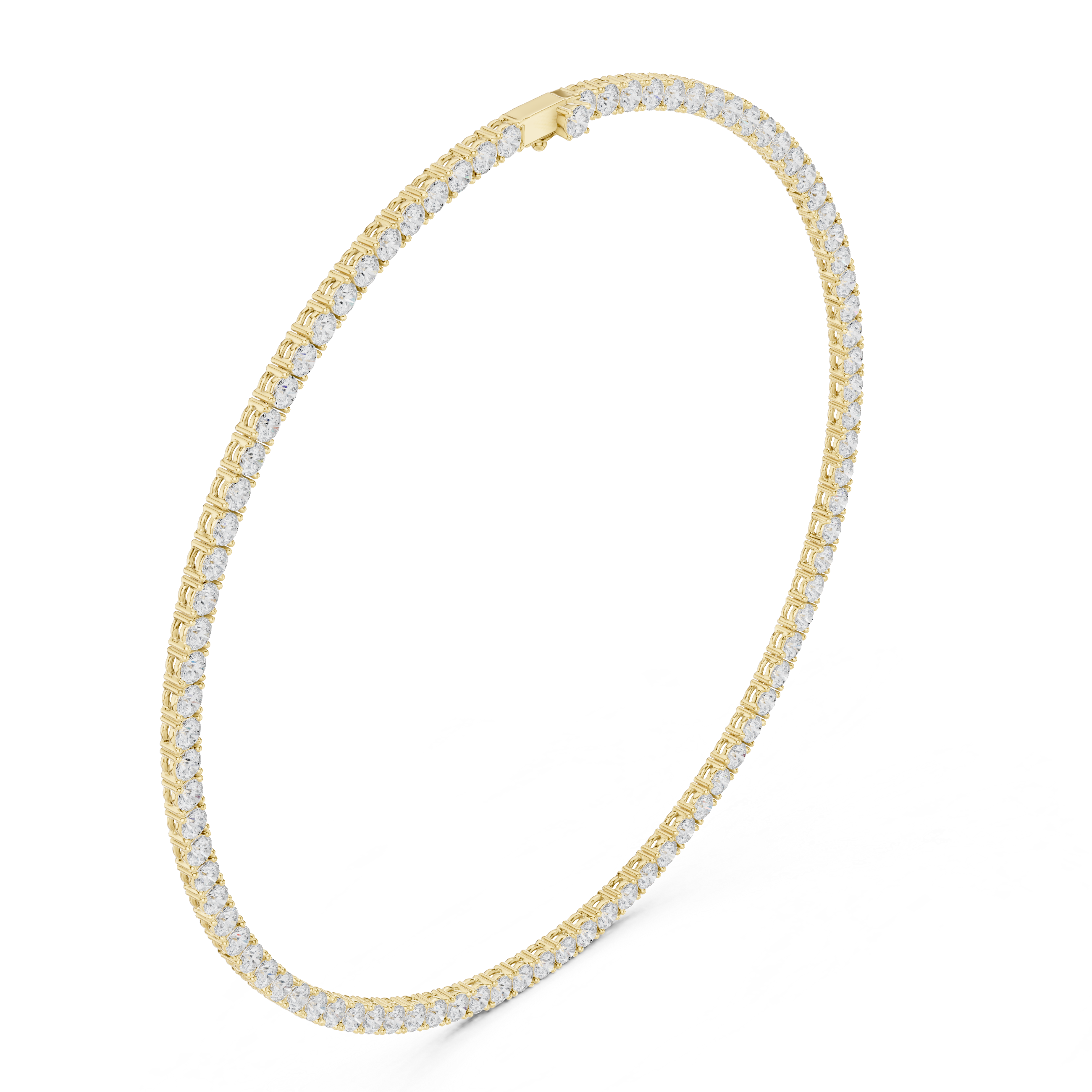Women’s Luxury Diamond Tennis Necklace in White Gold Timeless Fine Jewelry Collection