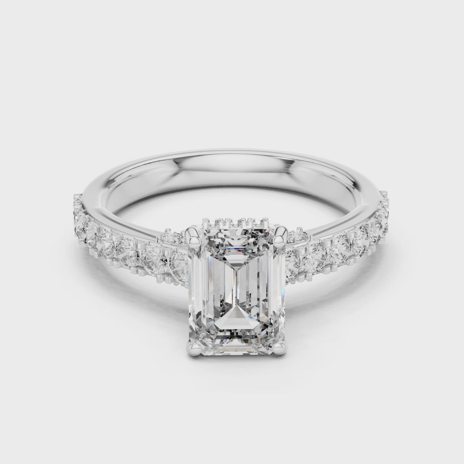 Classic Solitaire Engagement Ring with Sparkling Center Diamond