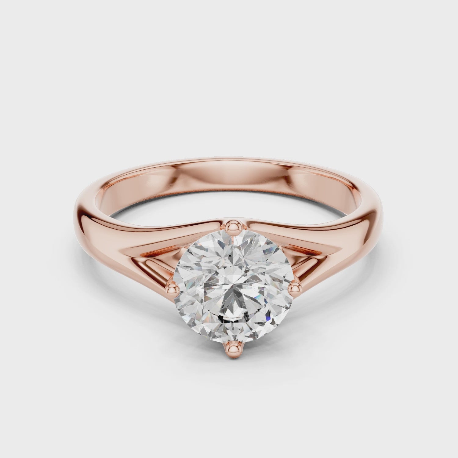 Timeless Elegance Split Shank Solitaire Ring