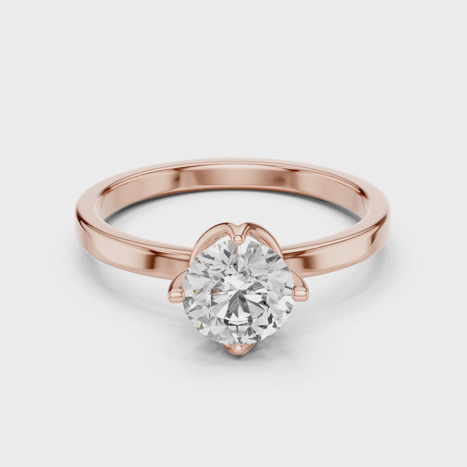 Simple & Elegant Diamond Solitaire Ring – Perfect for Engagement