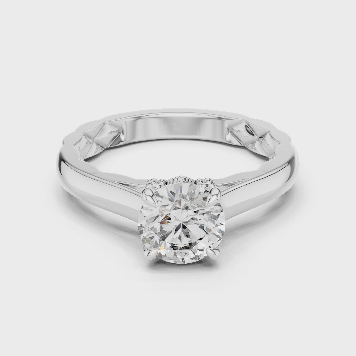 Brilliant Cut Diamond Solitaire Ring