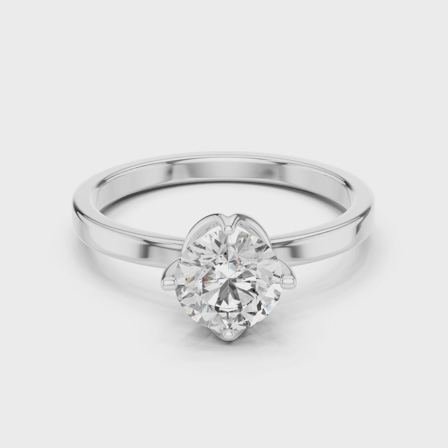 Simple & Elegant Diamond Solitaire Ring – Perfect for Engagement
