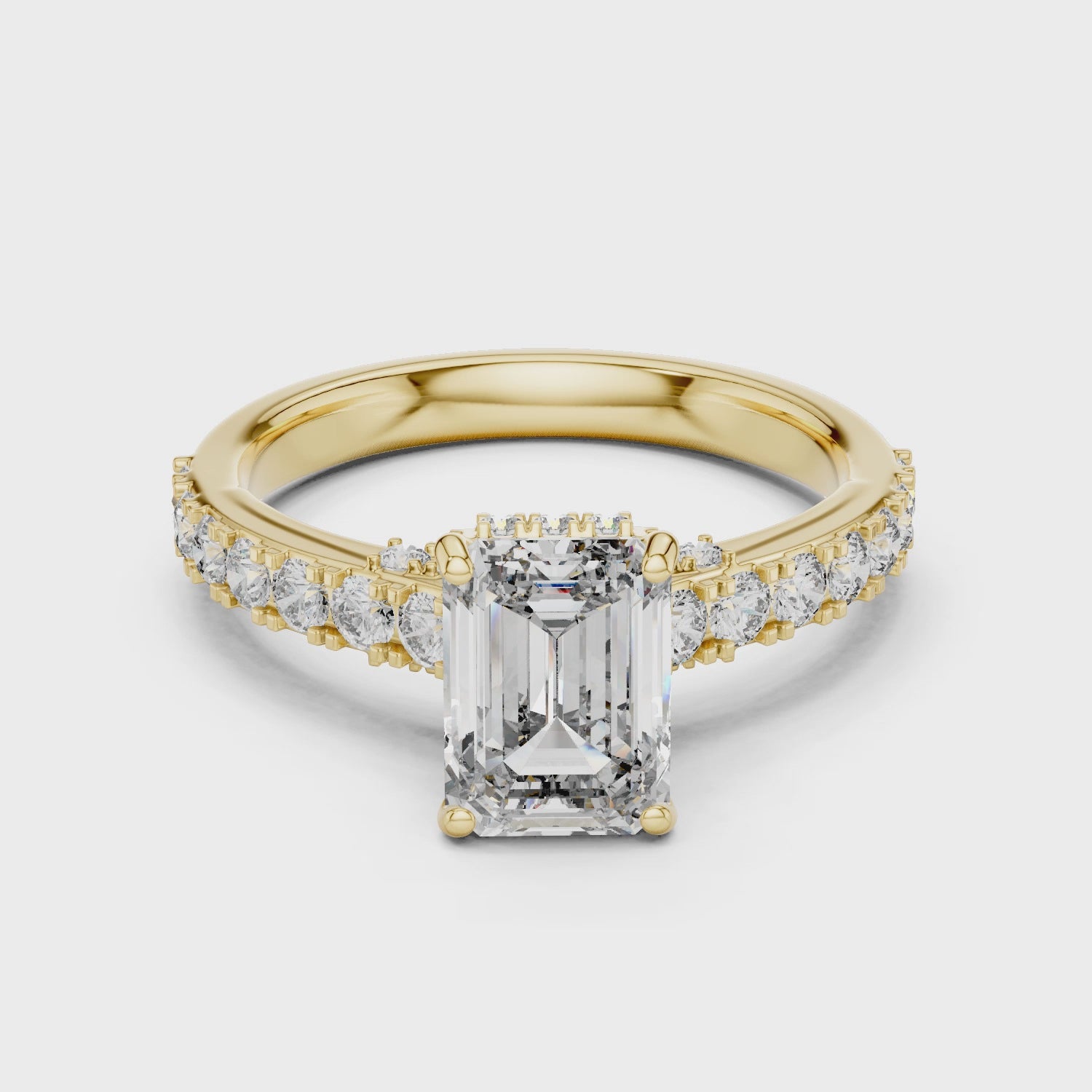 Classic Solitaire Engagement Ring with Sparkling Center Diamond