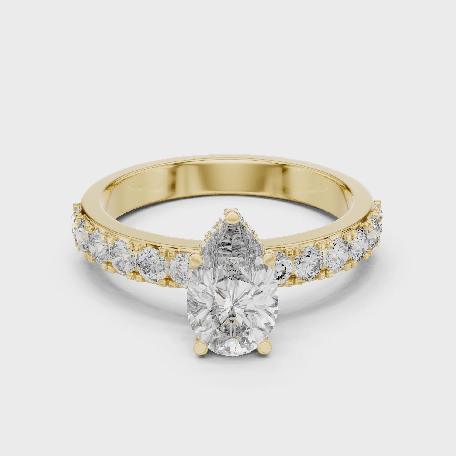 Beautiful Solitaire Ring with Dazzling Diamond Centerpiece