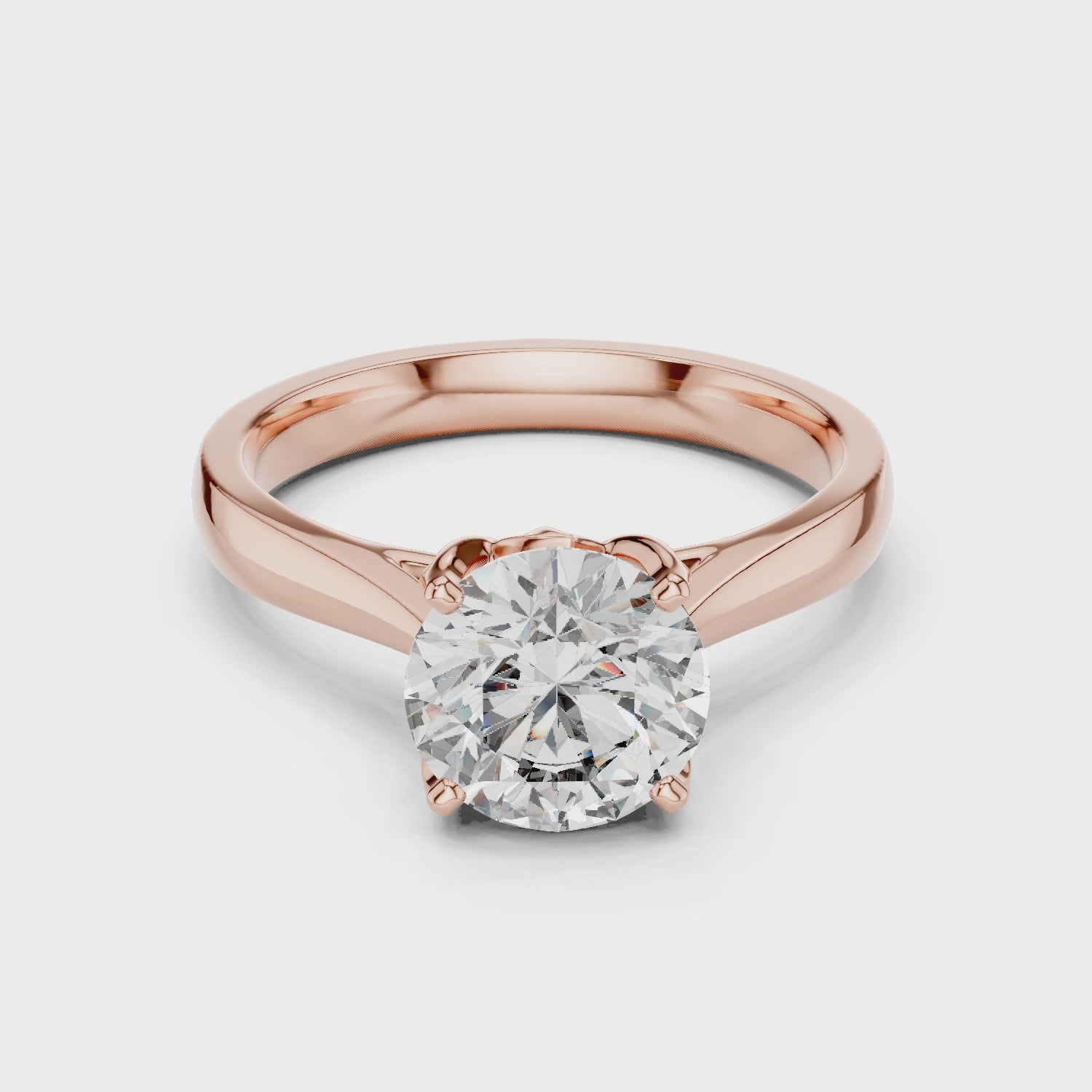 Brilliant Round Cut Solitaire Women's Ring for Engagement