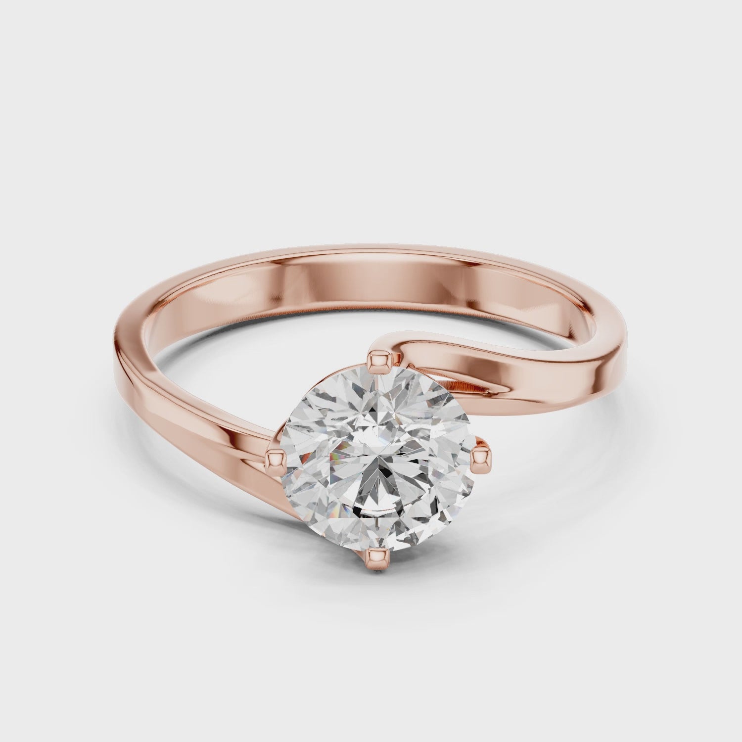 Modern Twist Bypass Ring Design