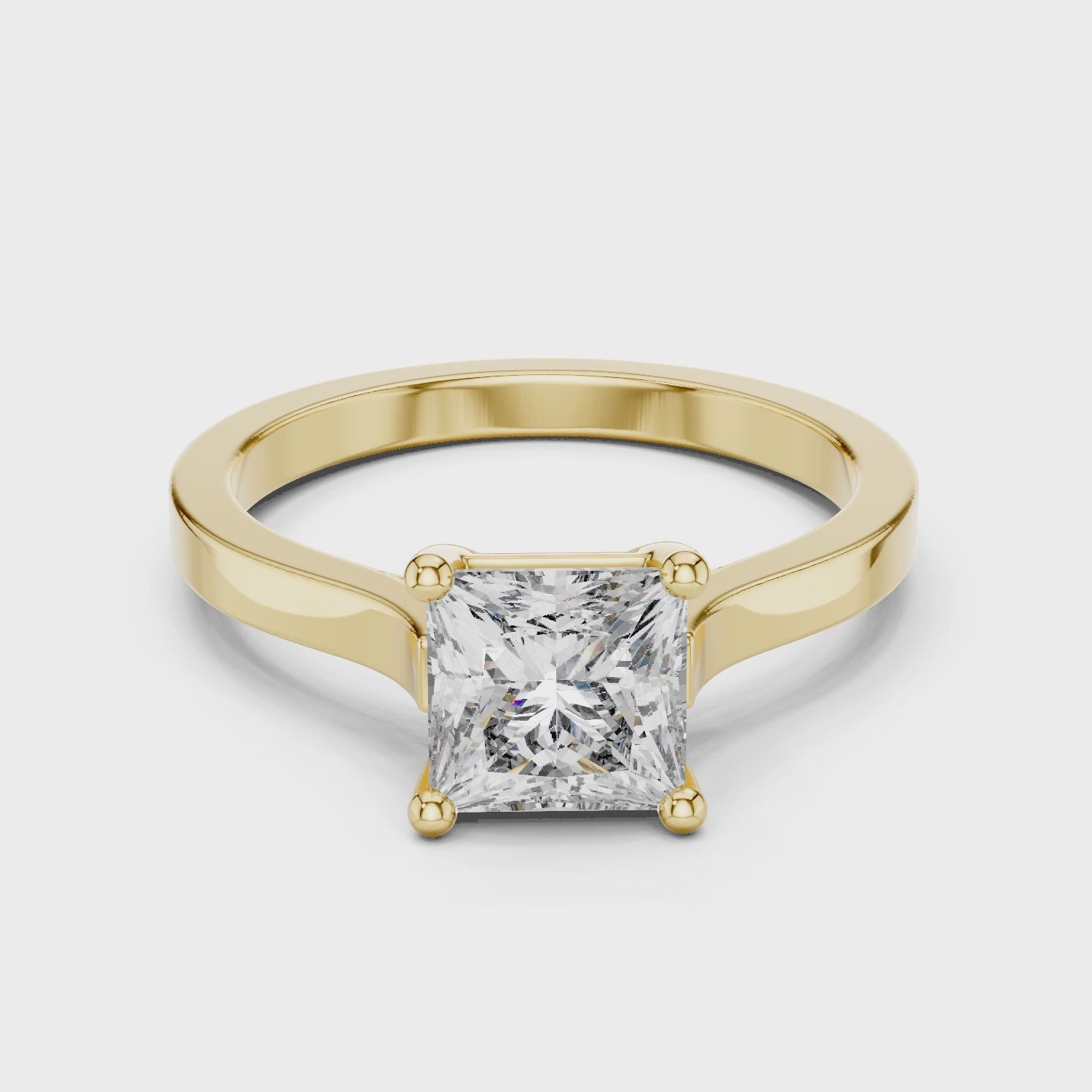 Daily Ware Solitaire 1 Ct Princess Cut Wedding Ring