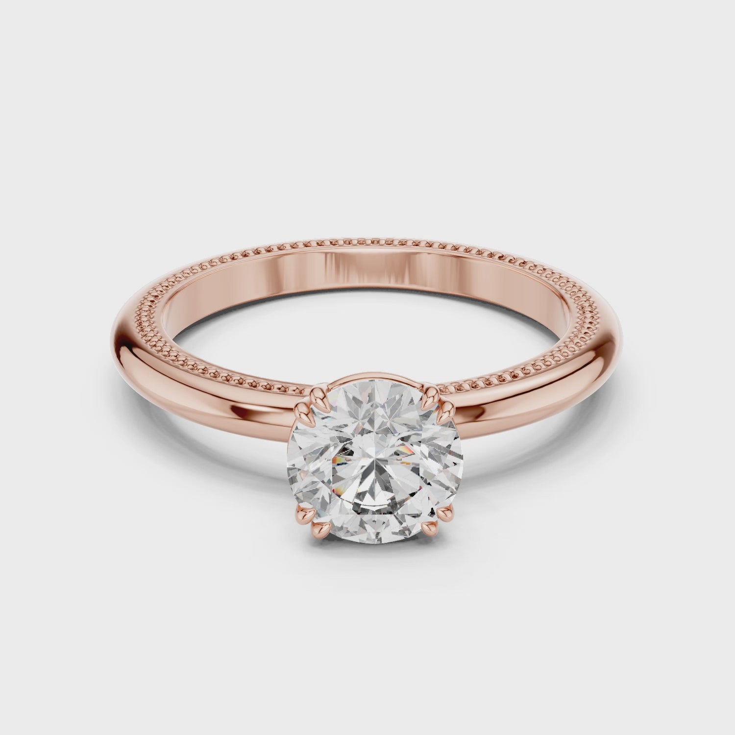 Luxury Round Solitaire Ring for Women