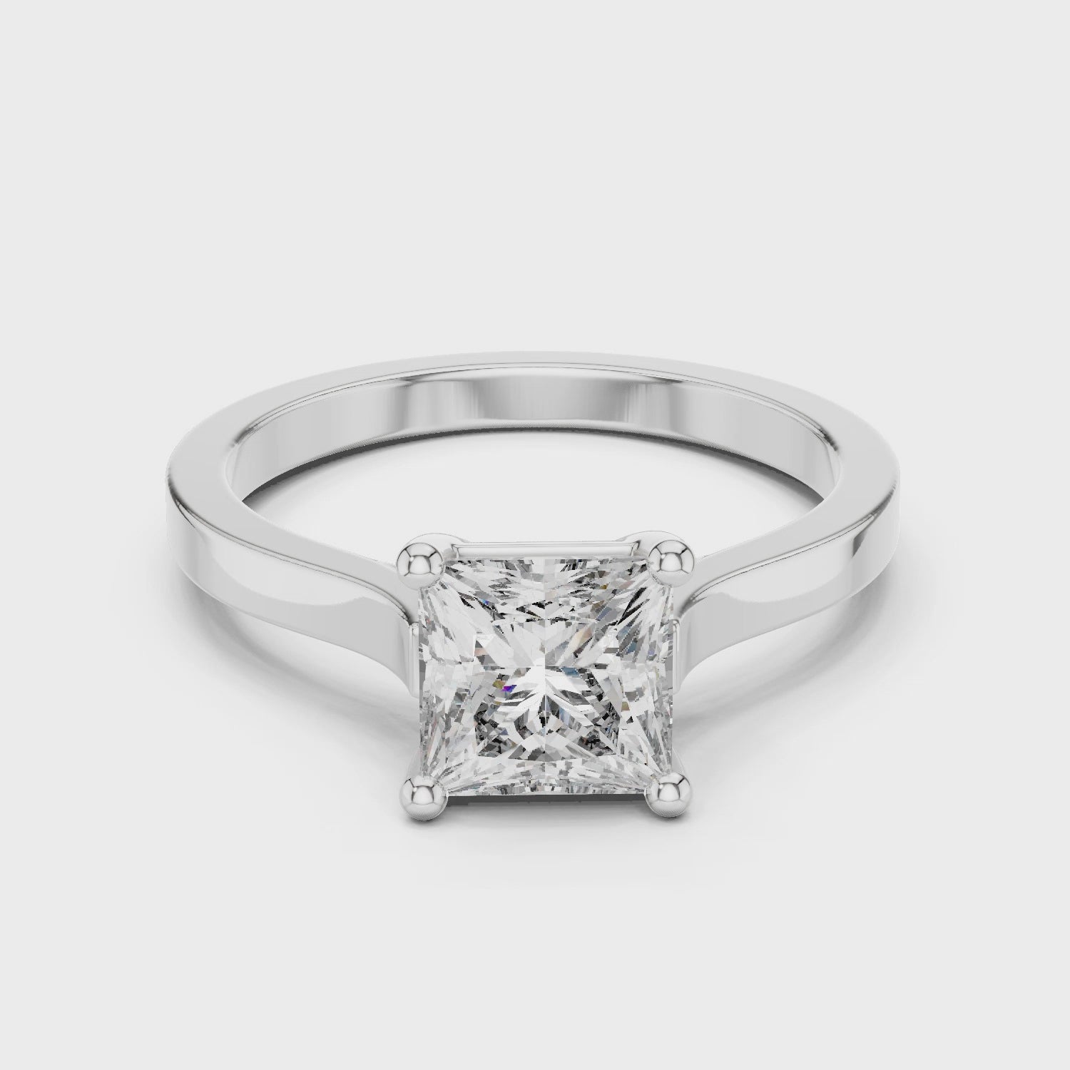 Daily Ware Solitaire 1 Ct Princess Cut Wedding Ring