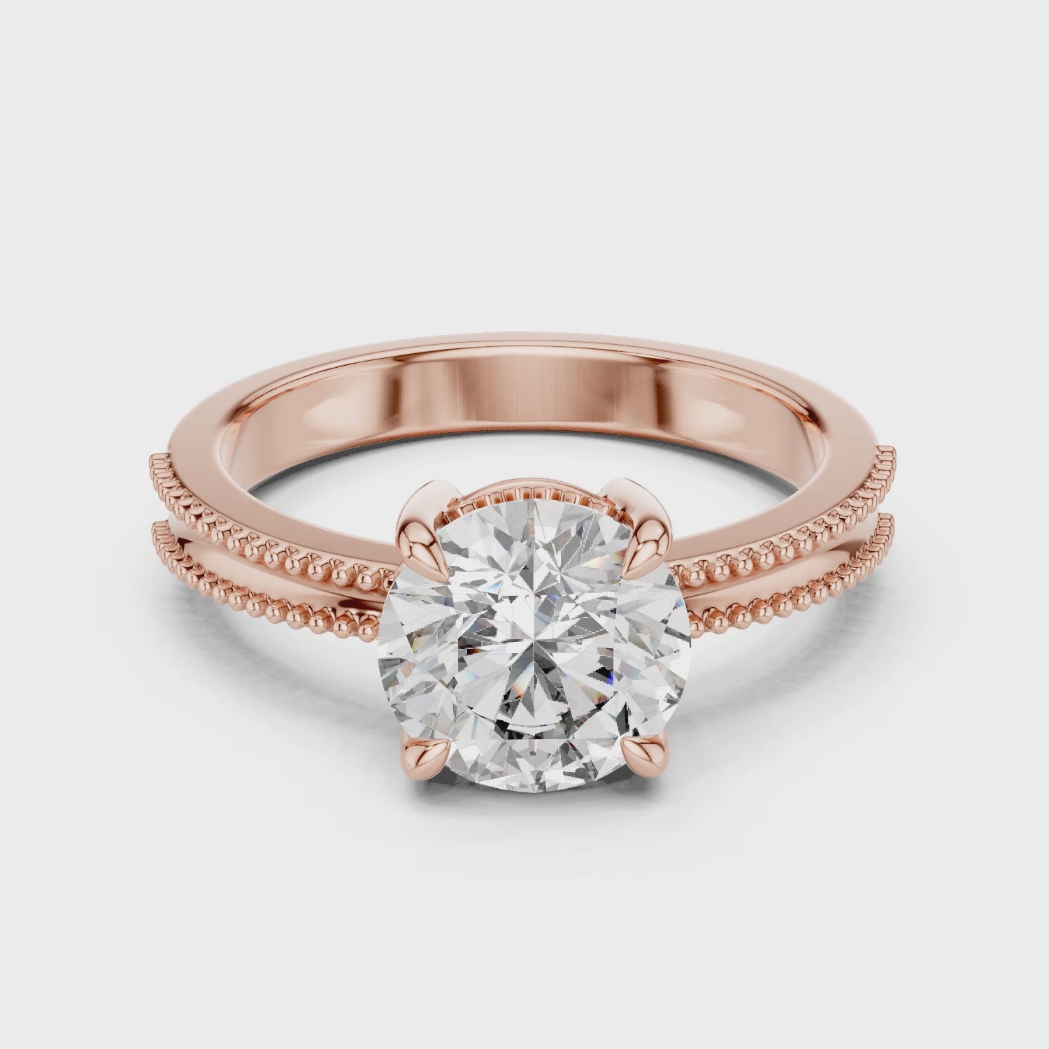 Elegant Solitaire 2 Ct Round Diamond Ring - Perfect Engagement Gift