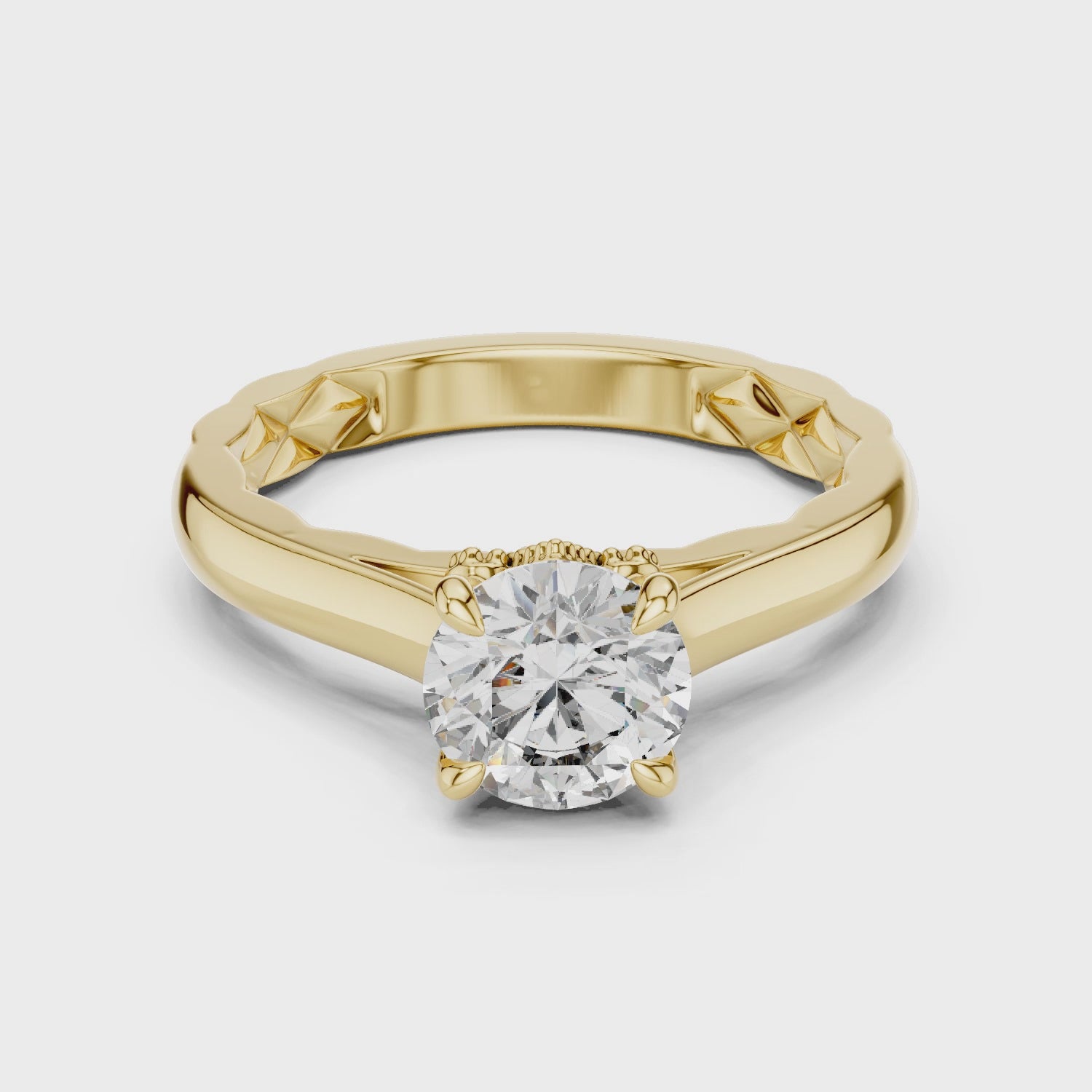 Brilliant Cut Diamond Solitaire Ring