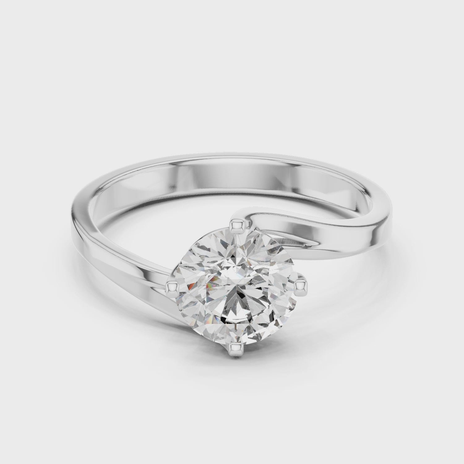 Modern Twist Bypass Ring Design
